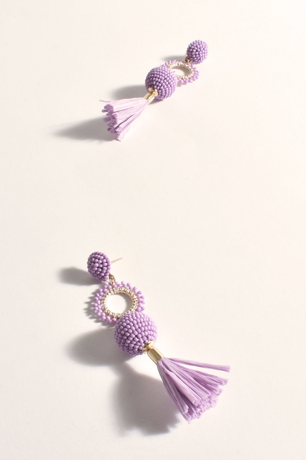 Tassel Drop Bead Event Earrings