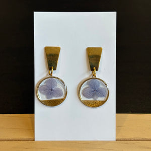 Lilac Hydrangea Earrings - 03
