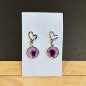Carnation Silver Earrings - 11