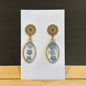 Blue Forget Me Knot Earrings- 15