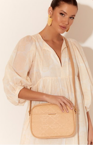 Bianca Maxi Camera Bag - Natural