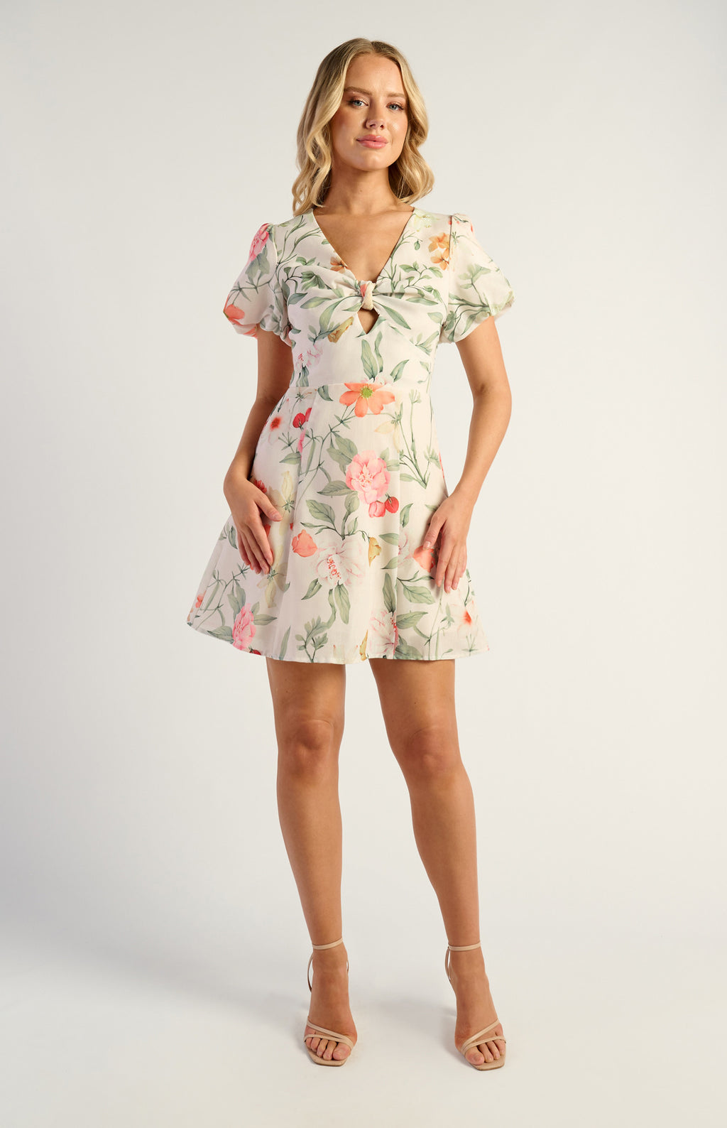Botanica Floral Knot Mini Dress