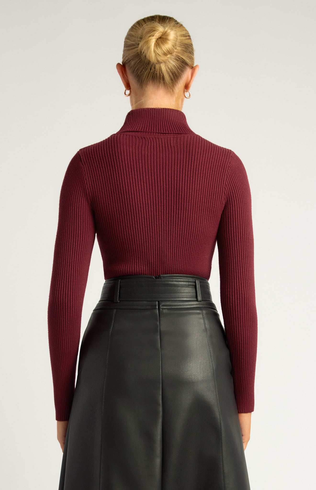 High Neck Knit Top