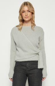 Round Neck Side Detail Knit Jumper