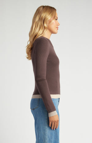 Double Layer Detail Knit Top
